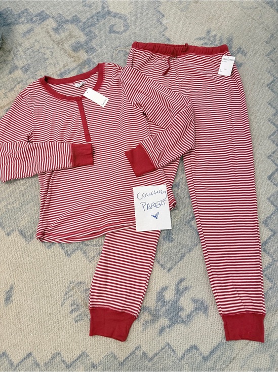 Splendid Other - Red Stripe Kids Pajama Set - Cozy Long Sleeve Top & Pants